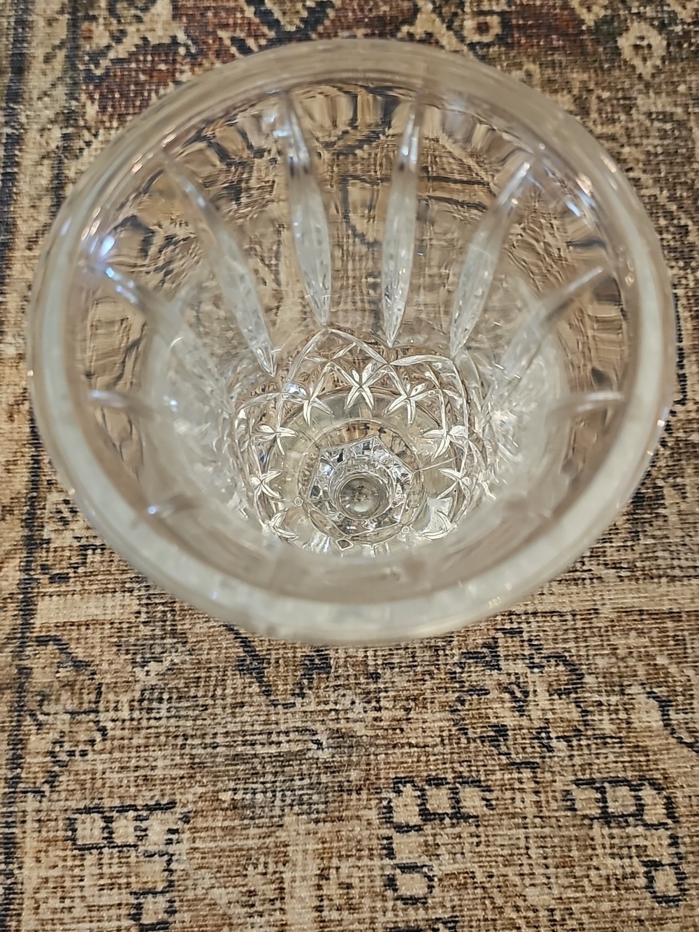 SALE! Vintage De Plomb Crystal Footed Vase Or Candle Holder - Picture 3 of 10